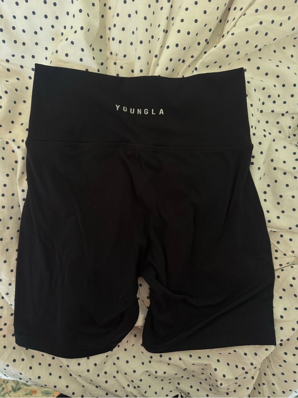 YoungLA Black High-Rise Bike Shorts